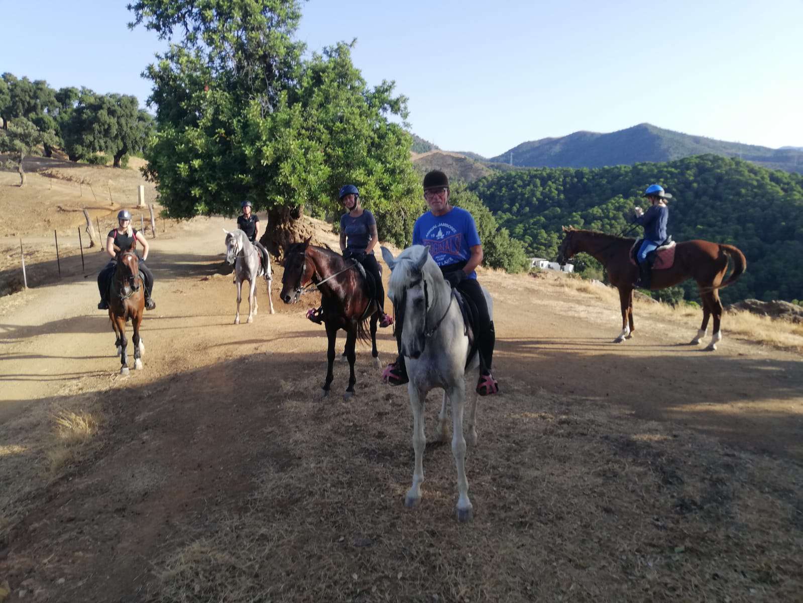 Hacking horses Estepona with Ranch Siesta Los Rubios riding stables