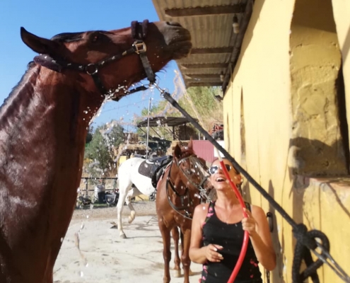 Cooling down at Ranch Siesta Los Rubios