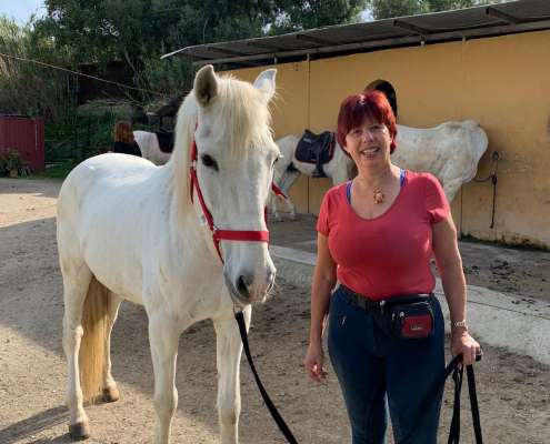 THE BEATLES John, Paul, Ringo & George at Ranch Siesta Los Rubios riding stables Estepona