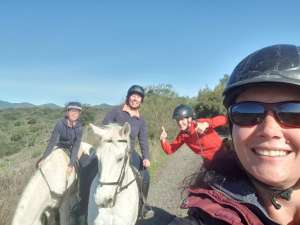 THE BEATLES John, Paul, Ringo & George at Ranch Siesta Los Rubios riding stables Estepona