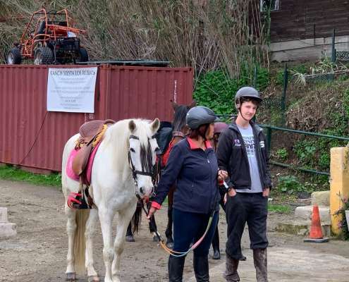 THE BEATLES John, Paul, Ringo & George at Ranch Siesta Los Rubios riding stables Estepona