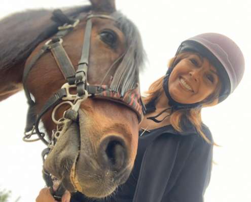 THE BEATLES John, Paul, Ringo & George at Ranch Siesta Los Rubios riding stables Estepona