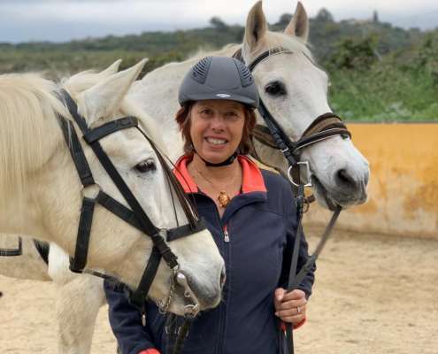 THE BEATLES John, Paul, Ringo & George at Ranch Siesta Los Rubios riding stables Estepona