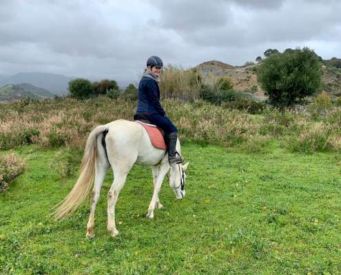 THE BEATLES John, Paul, Ringo & George at Ranch Siesta Los Rubios riding stables Estepona