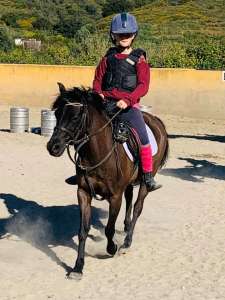 Children and ponies at Ranch Siesta Los Rubios riding stables in Estepona