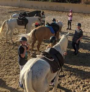 Birthday party fun at private pony party Ranch Siesta Los Rubios, Estepona