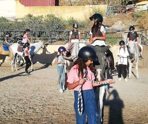 Birthday party fun at private pony party Ranch Siesta Los Rubios, Estepona