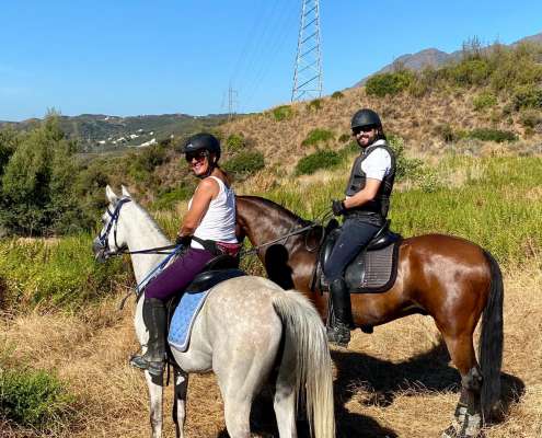 Happy horses and riders at Ranch Siesta Los Rubios Estepona