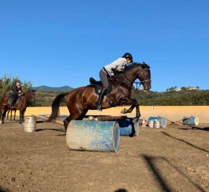 Jumping lesson adult riding lessons at Ranch Siesta Los Rubios Dec 20