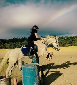 Jumping lesson childrens riding lessons at Ranch Siesta Los Rubios Estepona