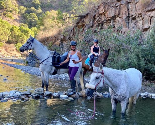 River riding horse riding Estepona